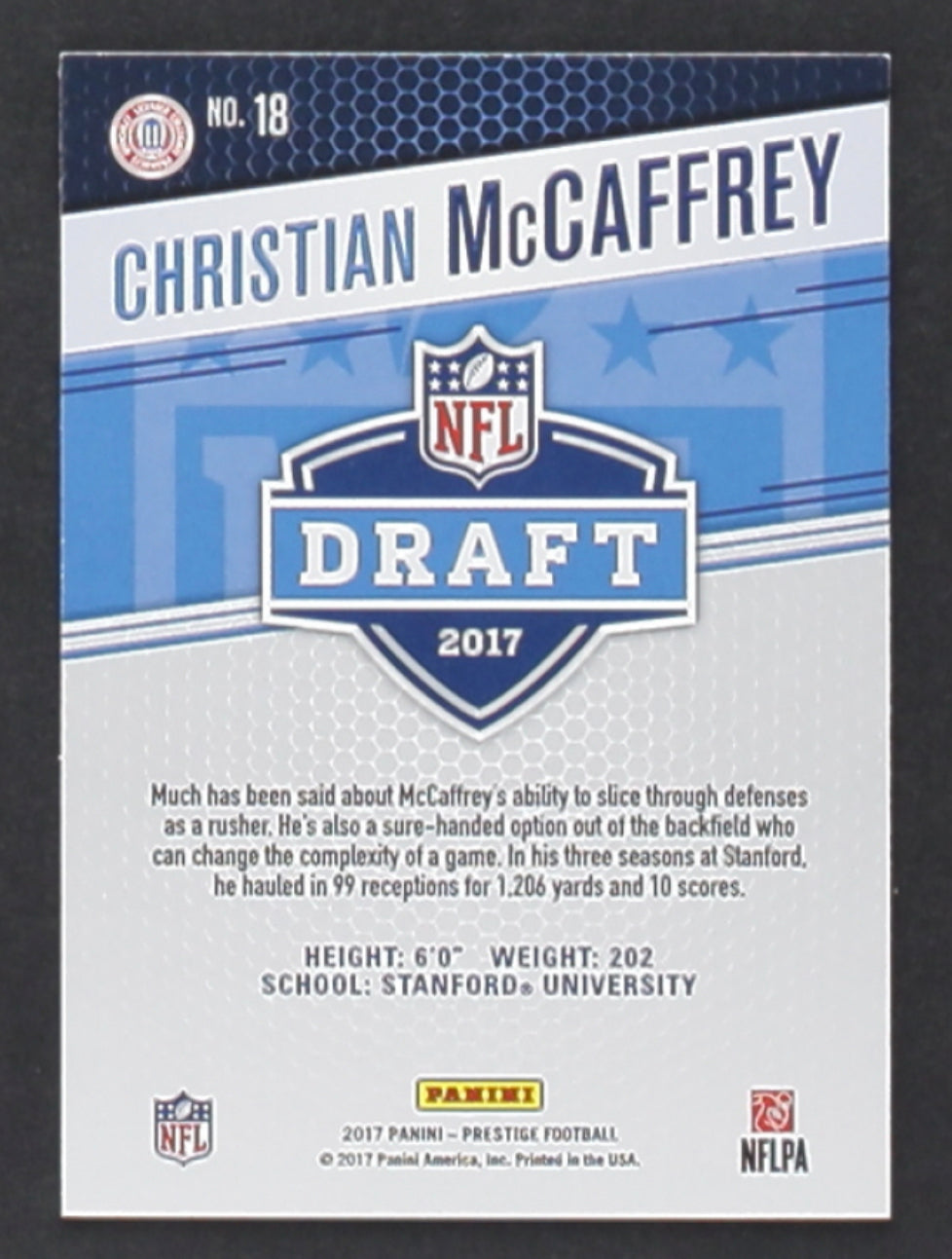 Christian McCaffrey 2017