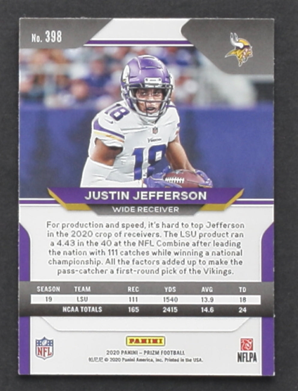 Justin Jefferson Rookie Card