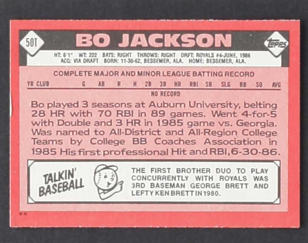 Bo Jackson 1986