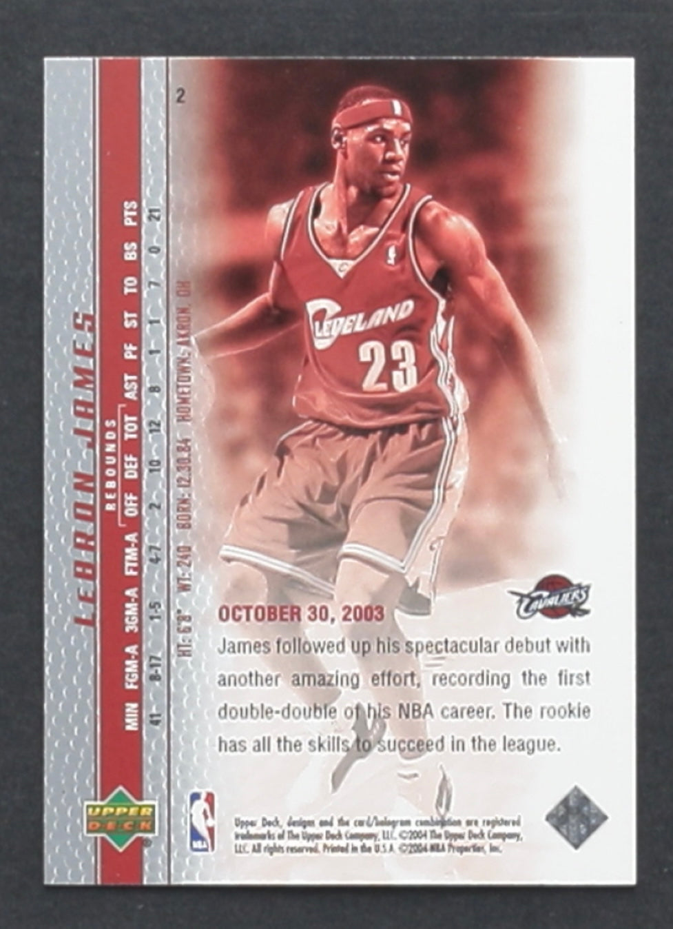 LeBron James 2003-04 Upper Deck