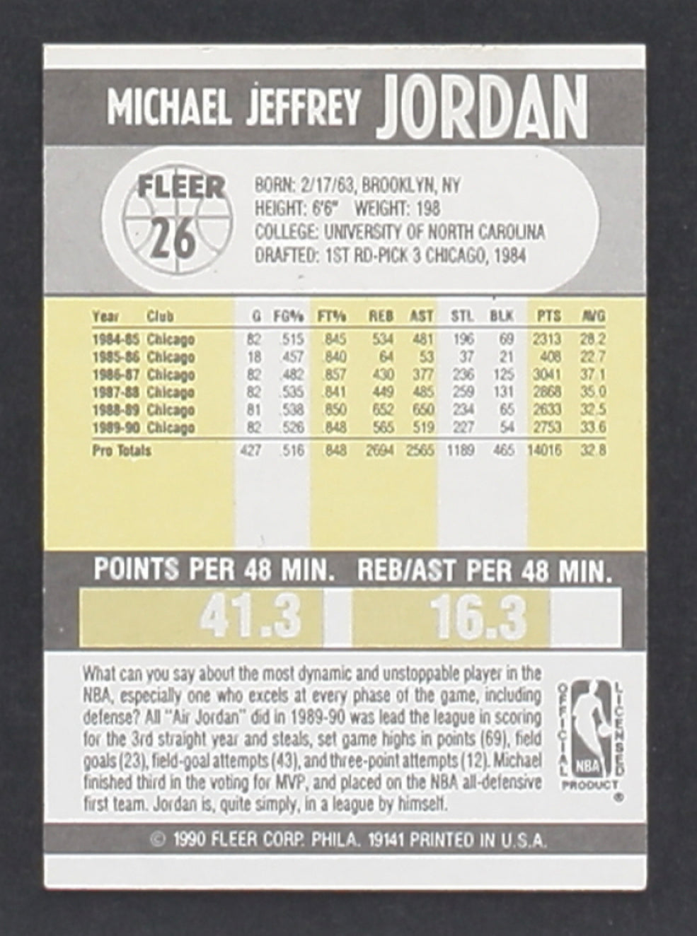 Michael Jordan 1990-91